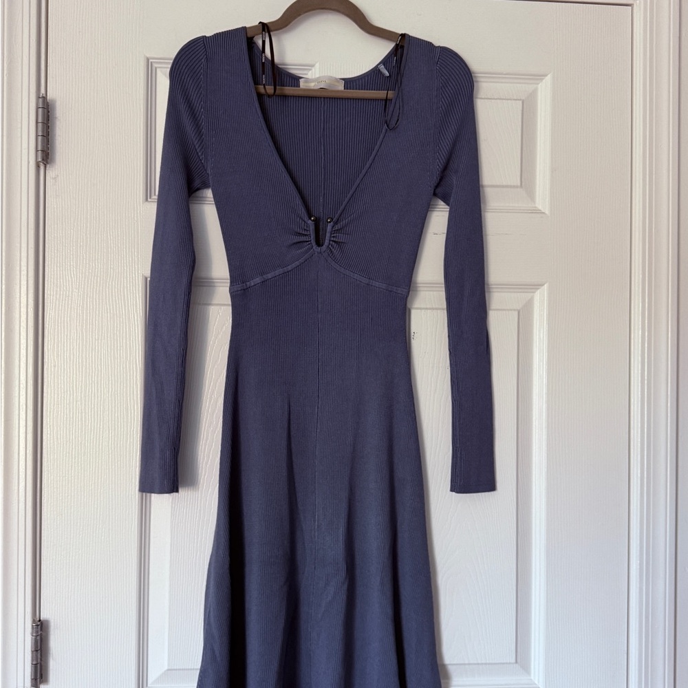 Guess Deep Blue Long Sleeve Dress